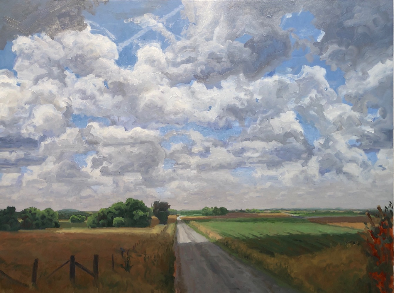 Country Road  30&quot; x 40&quot;  Oil On Canvas