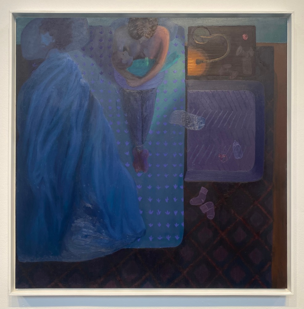 Night Nursing  24” x 24”  Oil On Panel