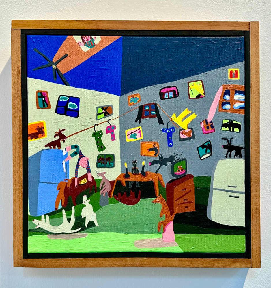 Landing  12” x 12”  Acrylic On Canvas