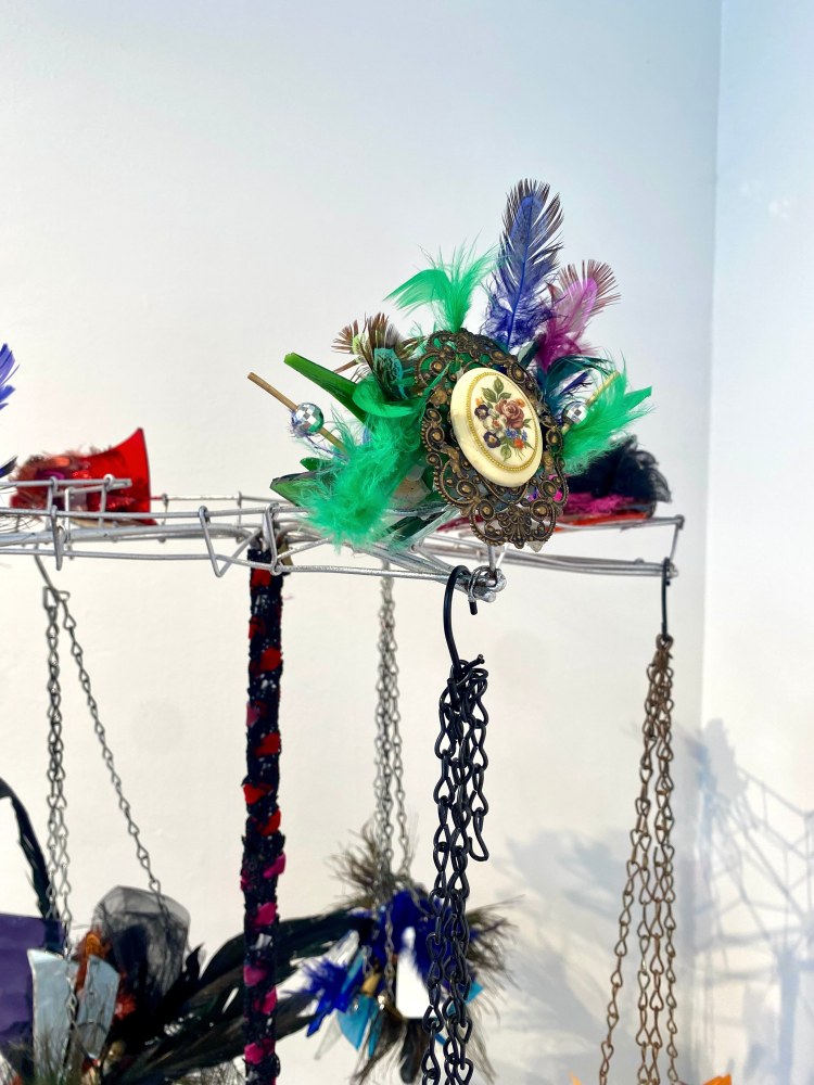 Amy Salzman  Don’t Make Me Cut You  30&quot; x 18&quot; x 18&quot;  Found Objects  2025