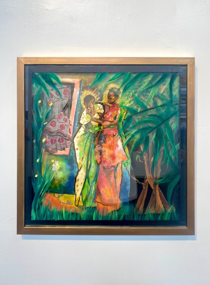 Michelle Carter-Bailey  Intertwined  23.5&quot; x 23.5&quot;  Mixed Media  2025