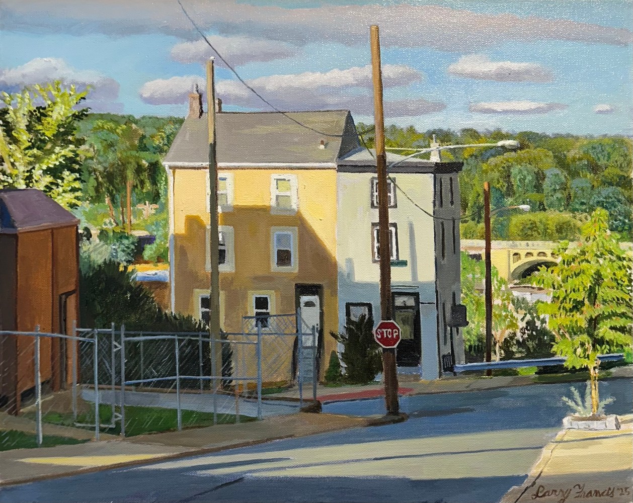 View from Terrace  16" x 20"  Oil On Canvas