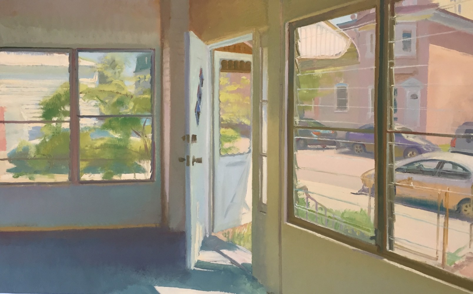 The Porch In May  30&quot; x 48&quot;  Oil On Linen