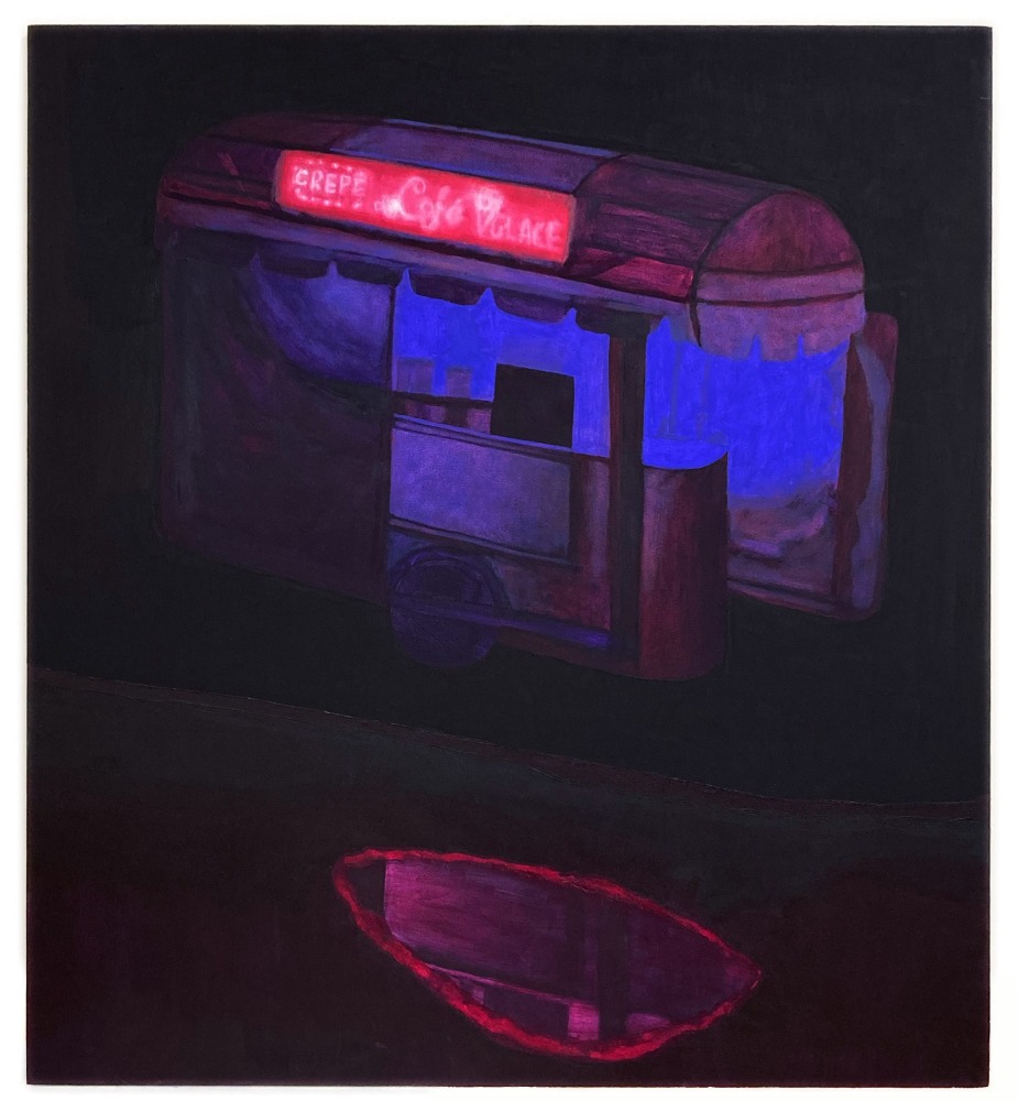 Crepe Cart  22” x 20”  Oil On Panel