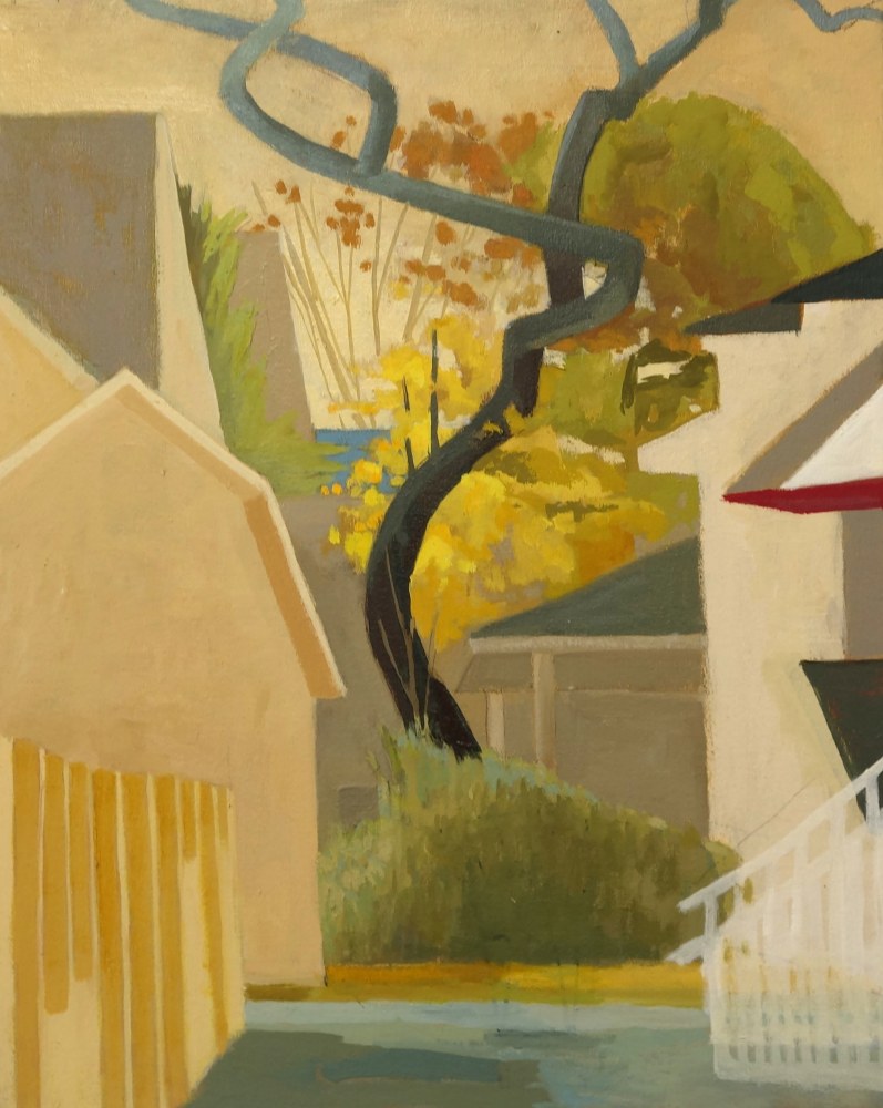 Celia Reisman, S Tree, oil on canvas, 20 x 16 inches