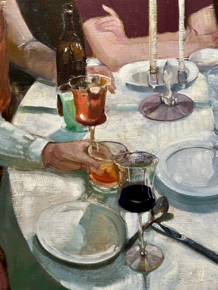 Table 22 29” x 17”  Oil On Canvas