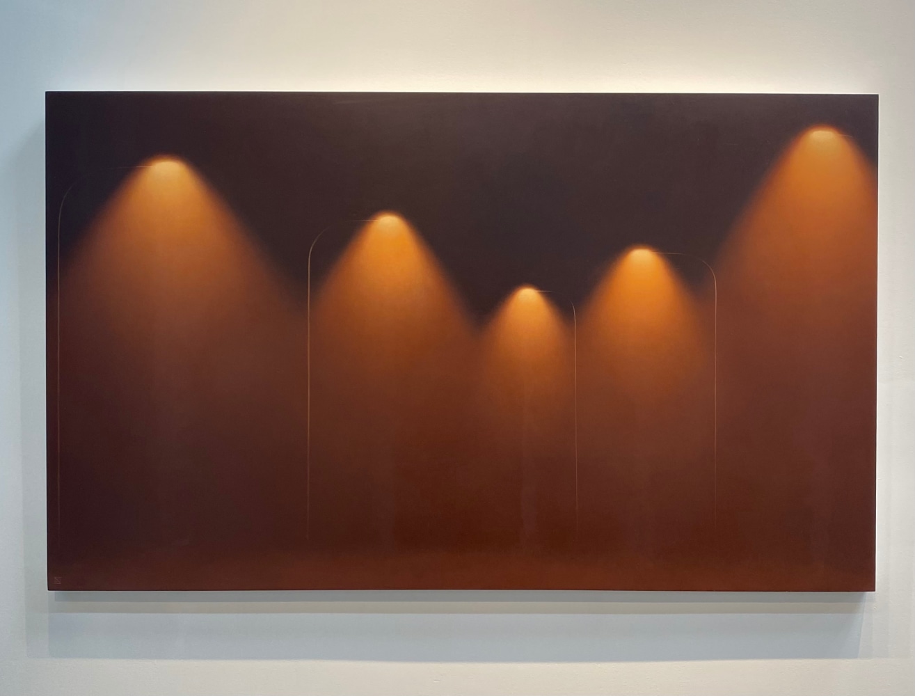 Hover (SOLD)  36&quot; x 60”  Oil On Panel