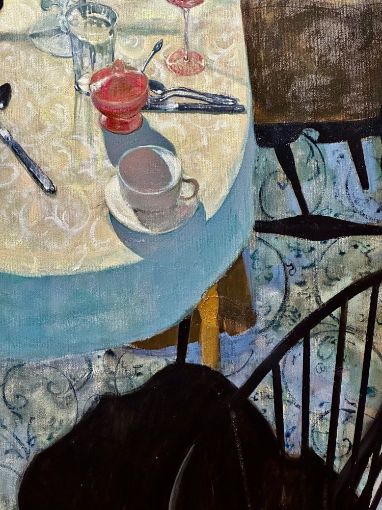 Table Scene 1  66&quot; x 35&quot;  Oil On Canvas  Shop