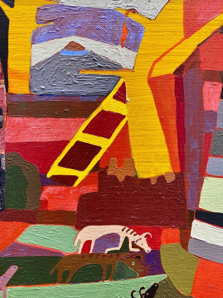 The Windmills Chatter  20” x 30”  Acrylic On Canvas
