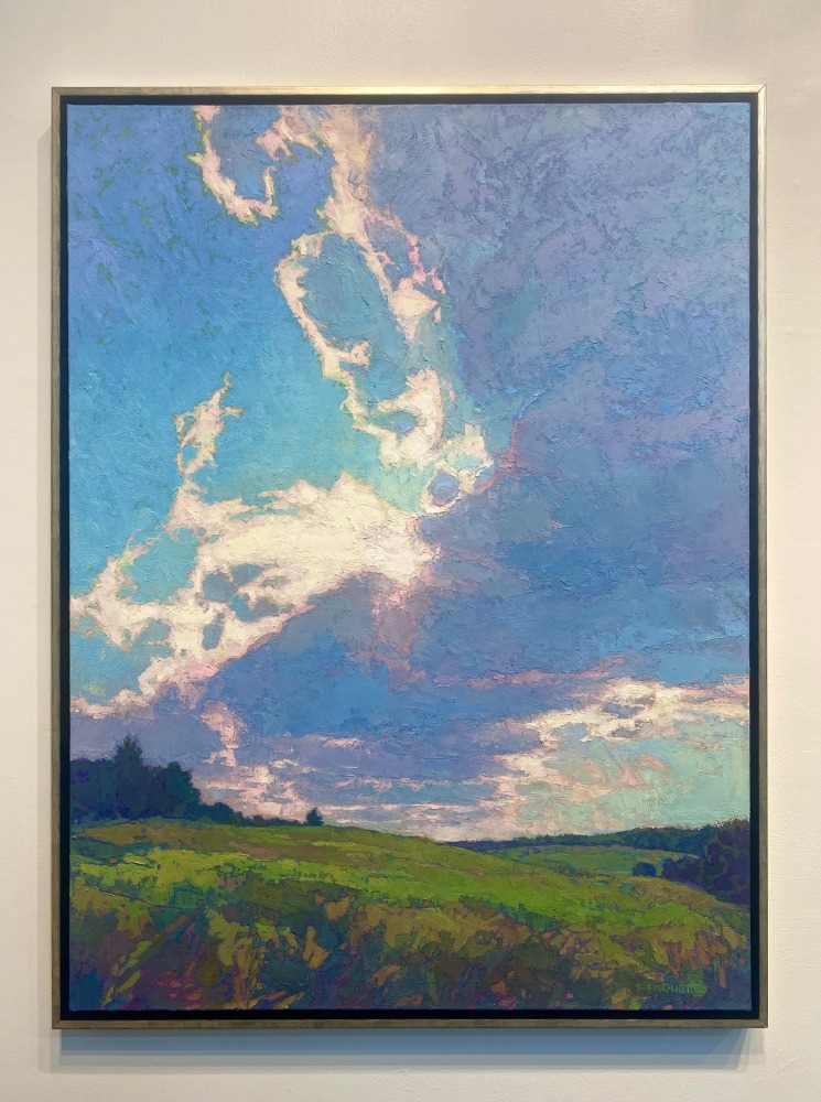 Sweep Of Clouds  40&quot; x 30&quot;  Oil On Belgian Linen