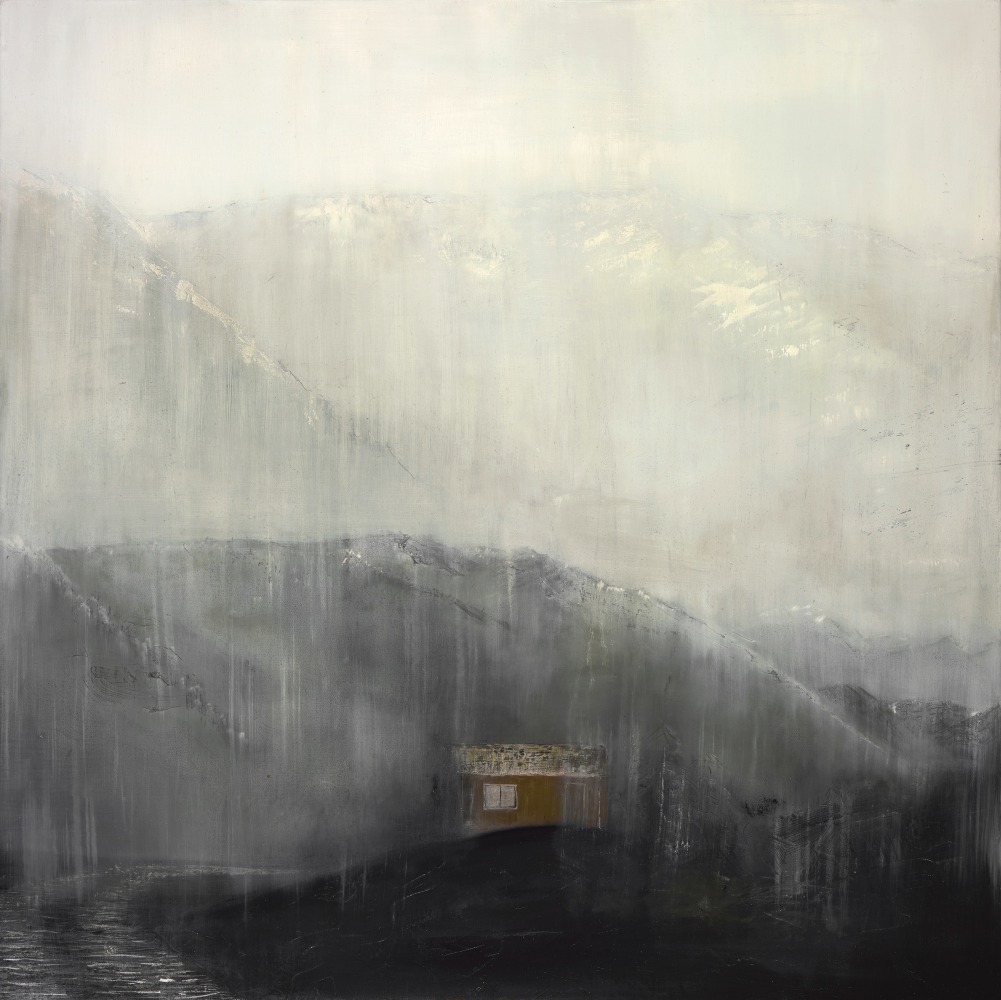 Rhea Cutillo, The Watchpost 38&quot; x 38&quot;  Oil On Canvas
