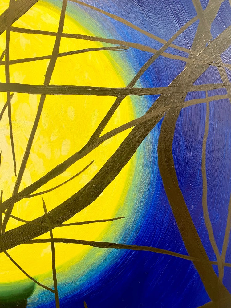 Streetlamp  24” x 24”  Oil On Panel