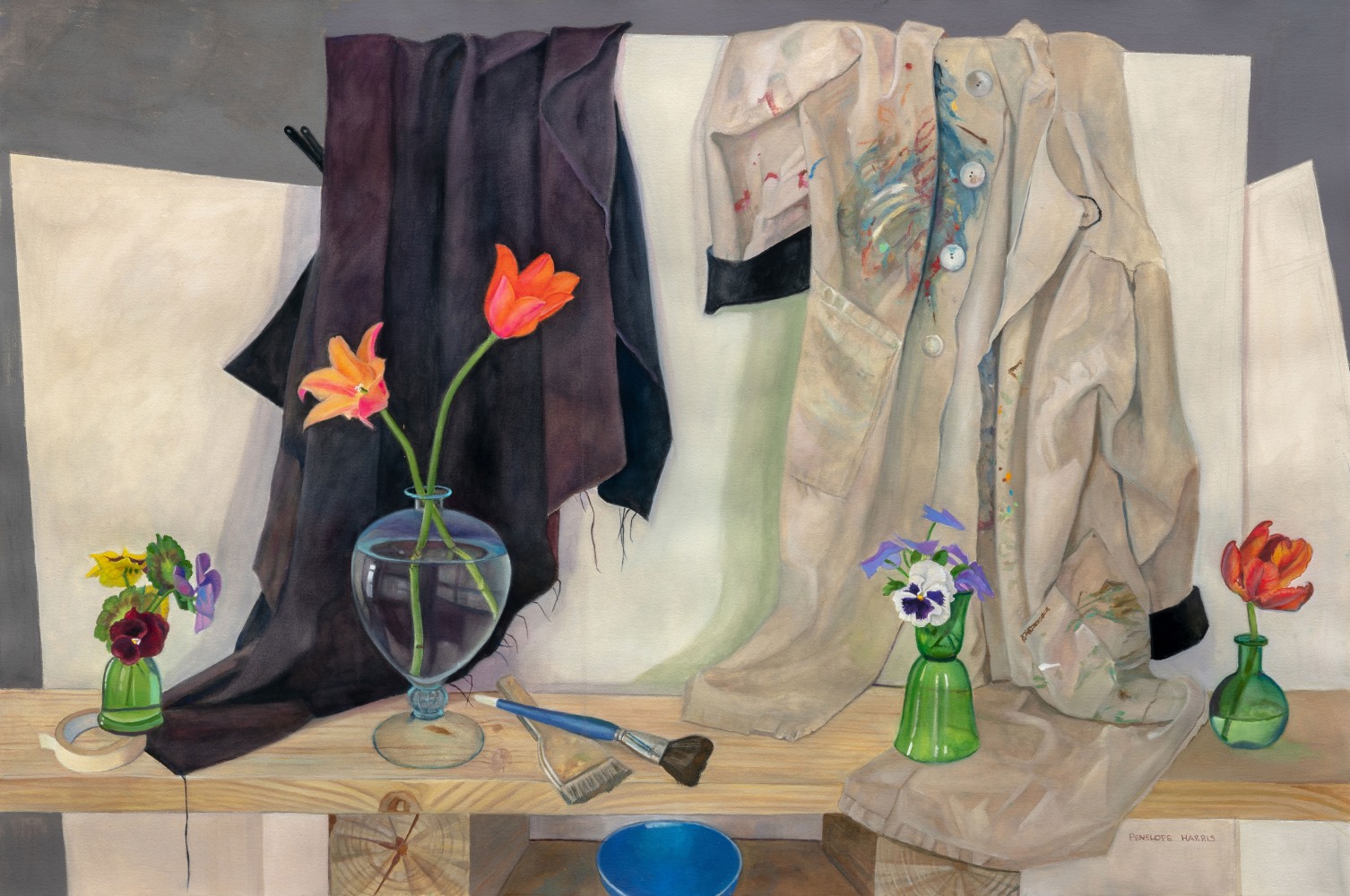 Penelope Harris, Beauty And The Beast  40&quot; x 60&quot;  Gouache