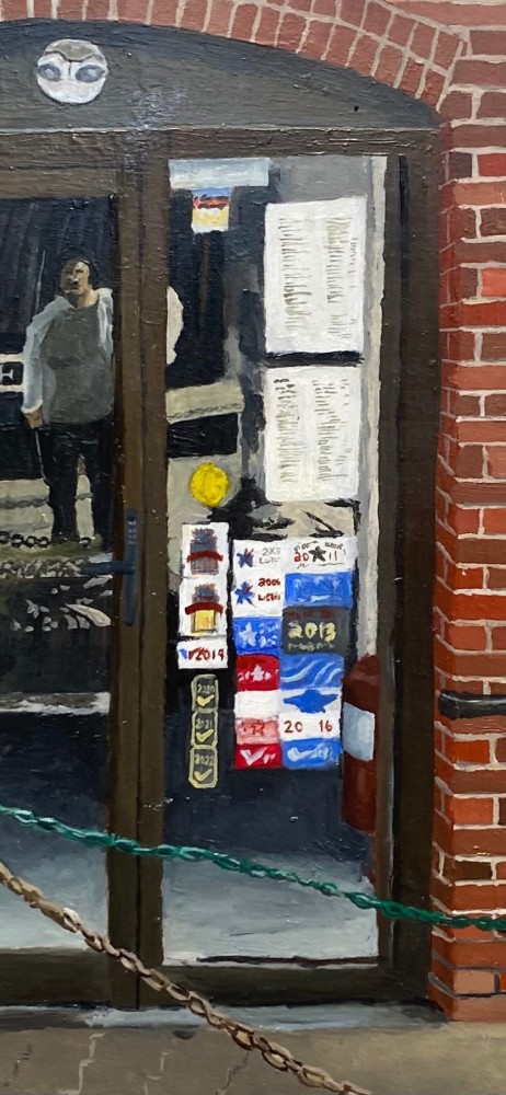 Tour Guide  14″ x 11″  Oil On Panel