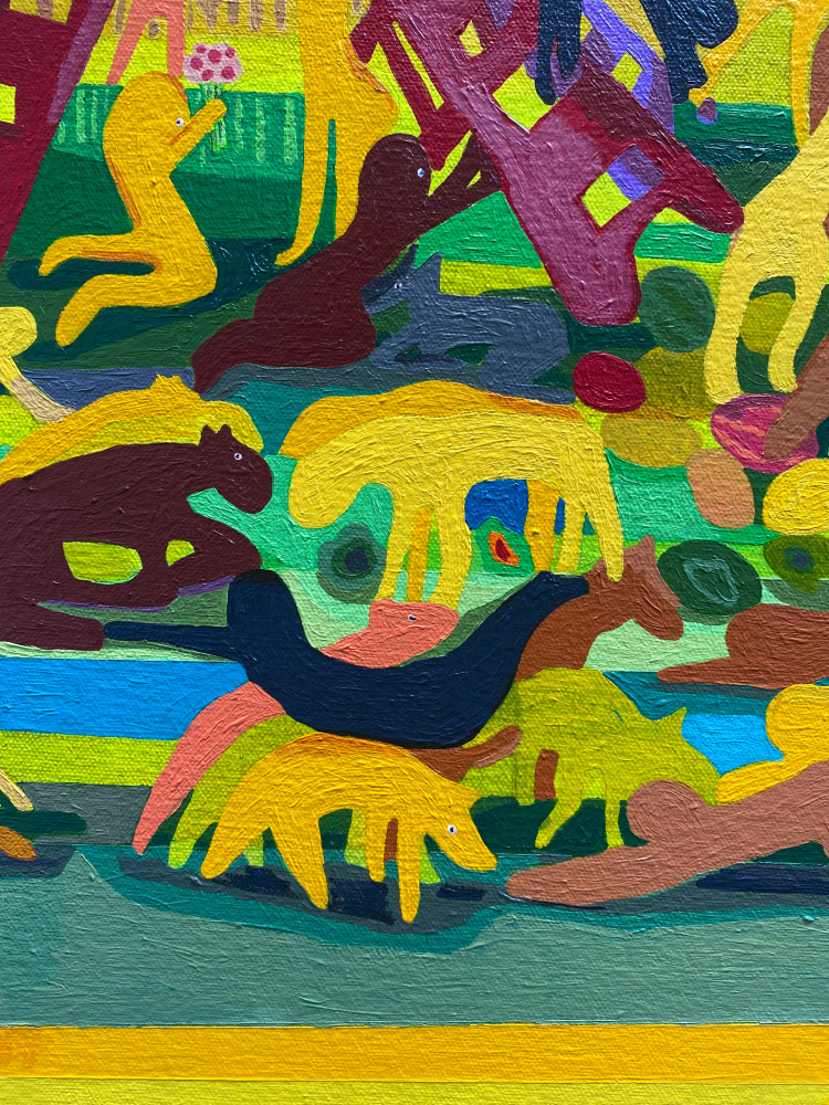 The Harvest  22” x 36”  Acrylic On Canvas