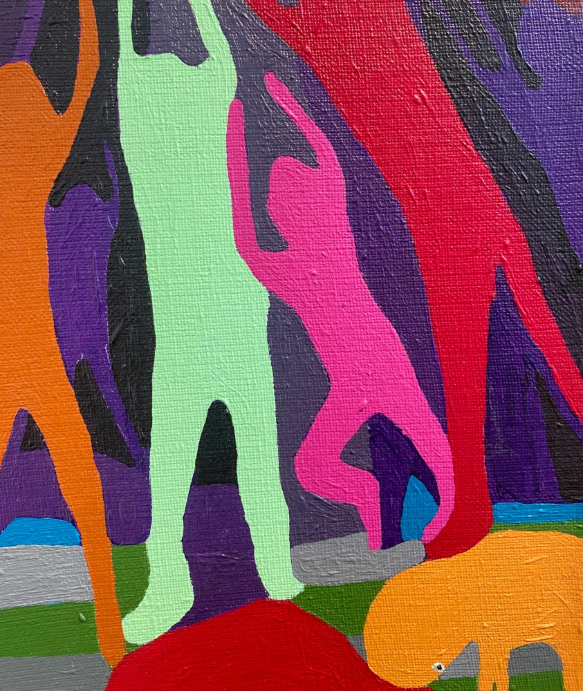 Devotion Where It’s Due  14” x 12”  Acrylic On Canvas