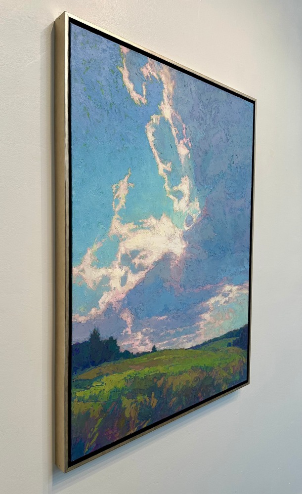 Sweep Of Clouds  40&quot; x 30&quot;  Oil On Belgian Linen