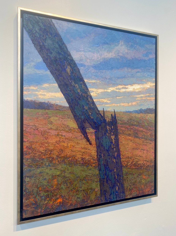 Broken Ash On Property Line  30&quot; x 24&quot;  Oil On Belgian Linen