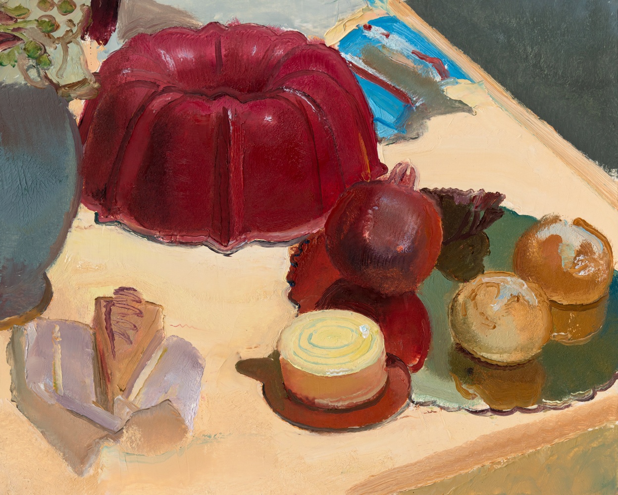 Still Life With Cake Pan  16&quot; x 20&quot;  Oil On Board