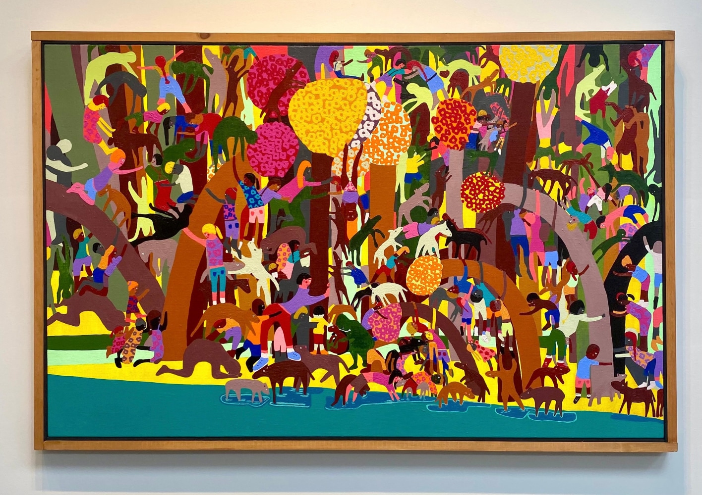 Holding On  32” x 50”  Acrylic On Linen