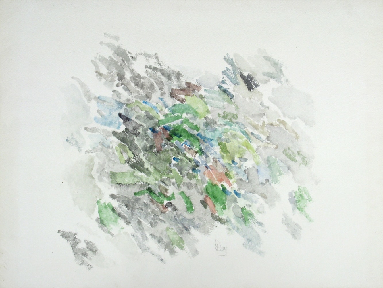Untitled #2 (Aspen Variation), 1959  18&quot; x 24&quot;  Watercolor On Paper
