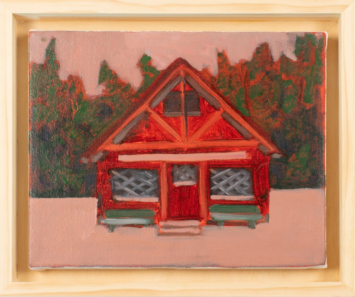 Pioneer Cabin, Oil on Canvas, 8 x 10 inches