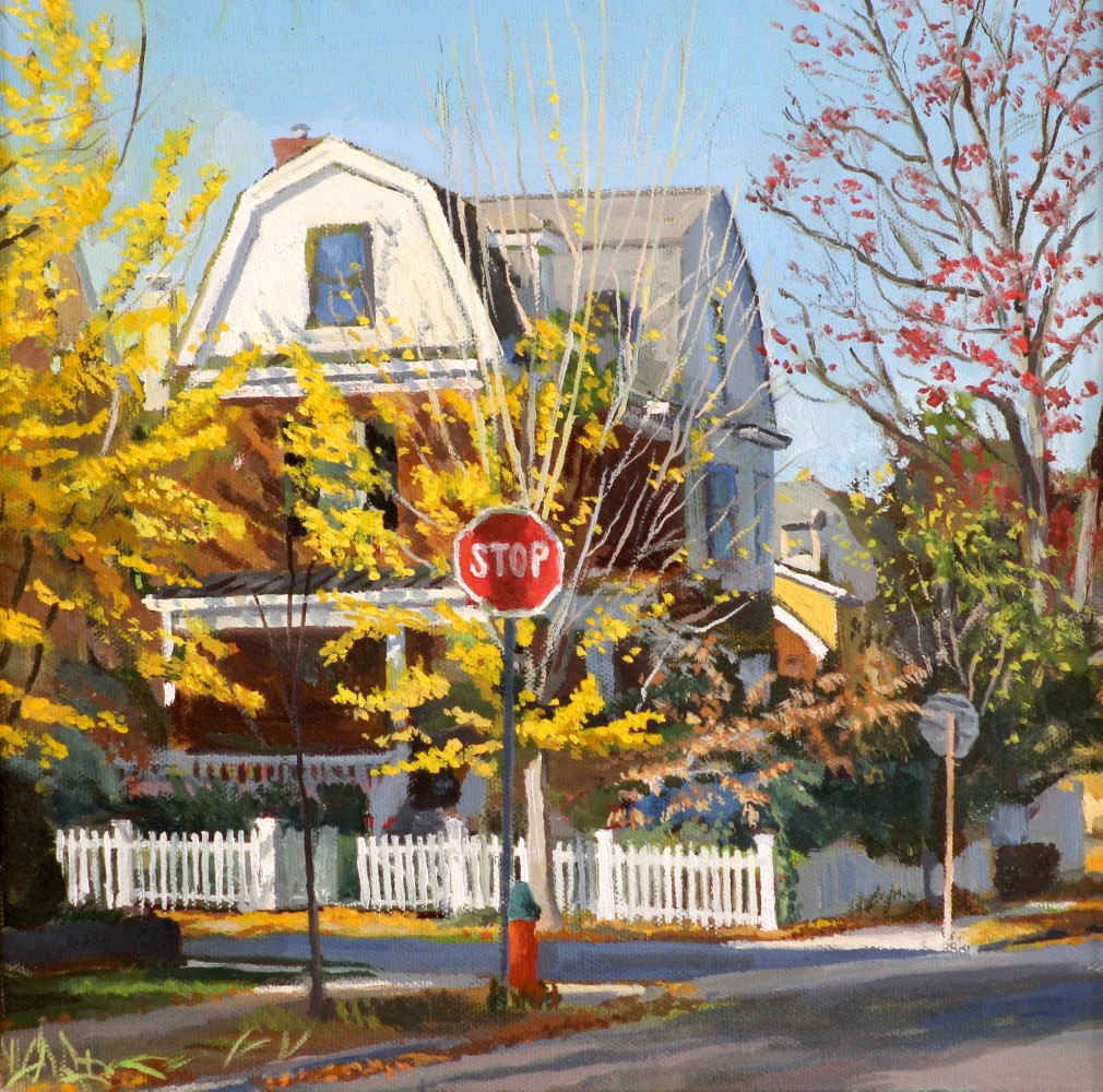 Ginkgo Tree  12" x 12"  Oil On Canvas