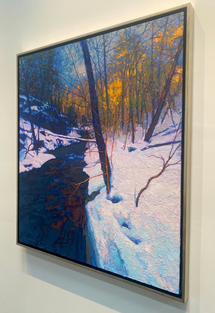 Ricketts Glen, Falls Stream  34&quot; x 30&quot;  Oil On Belgian Linen