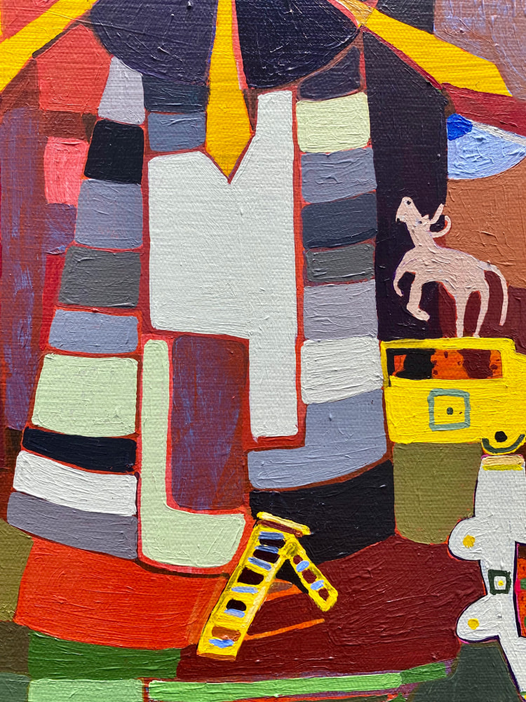 The Windmills Chatter  20” x 30”  Acrylic On Canvas