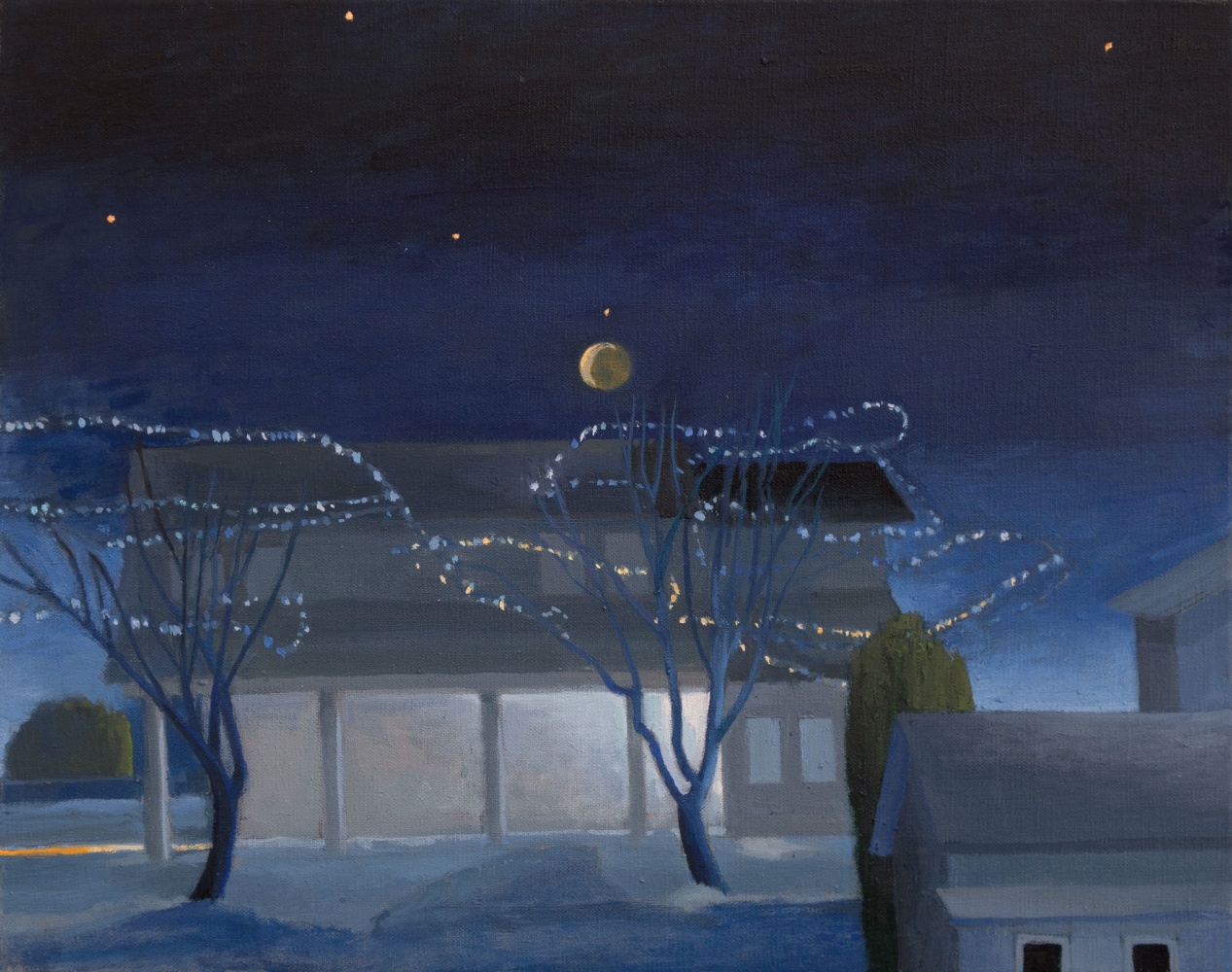 Norwich Night (SOLD) 16&quot; x 20&quot;  Oil On Linen
