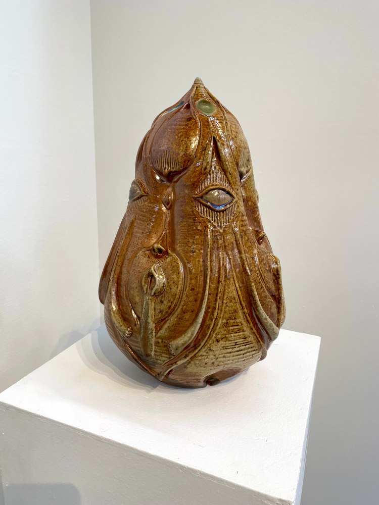 Jeffrey Werner  Cedar Nymph  13&quot; x 8&quot; x 8&quot;  Salt-glazed Stoneware  2017/2021