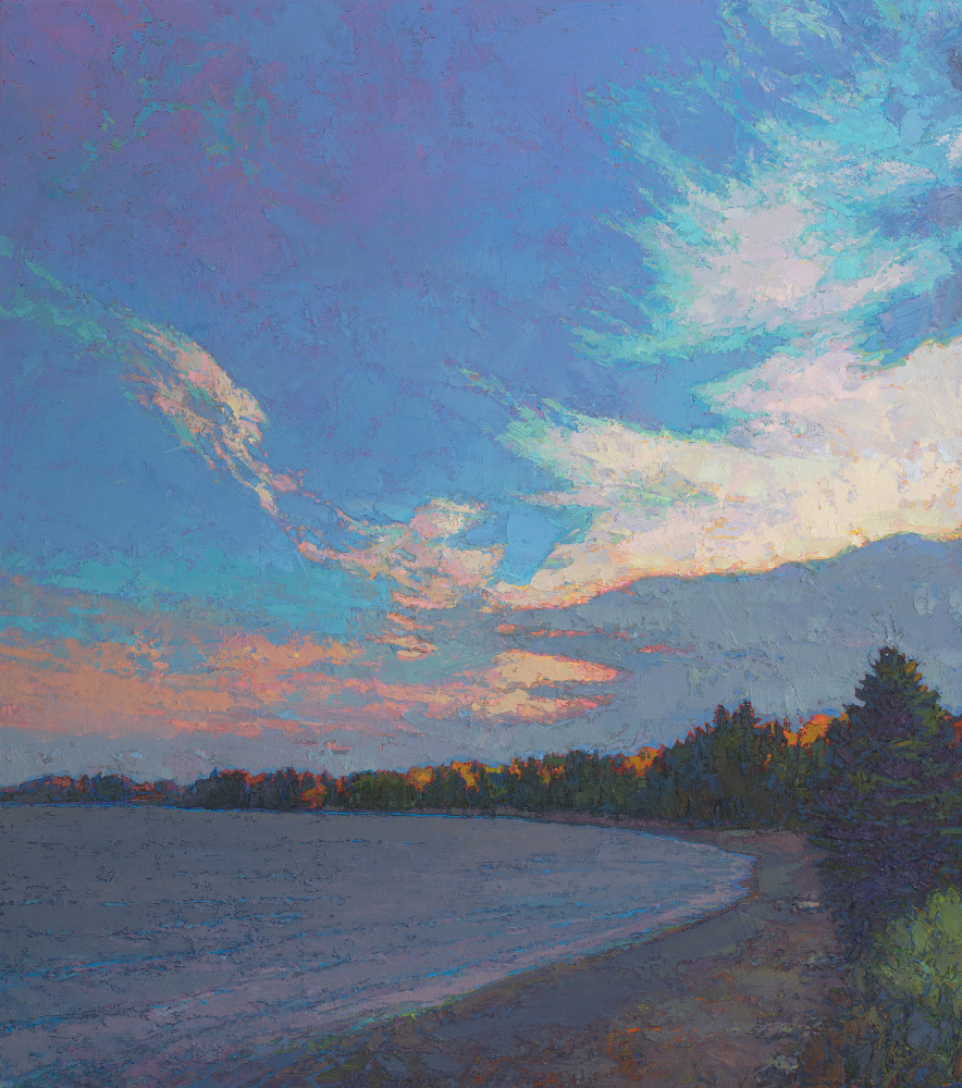 Paradise Beach  34&quot; x 30&quot;  Oil On Belgian Linen