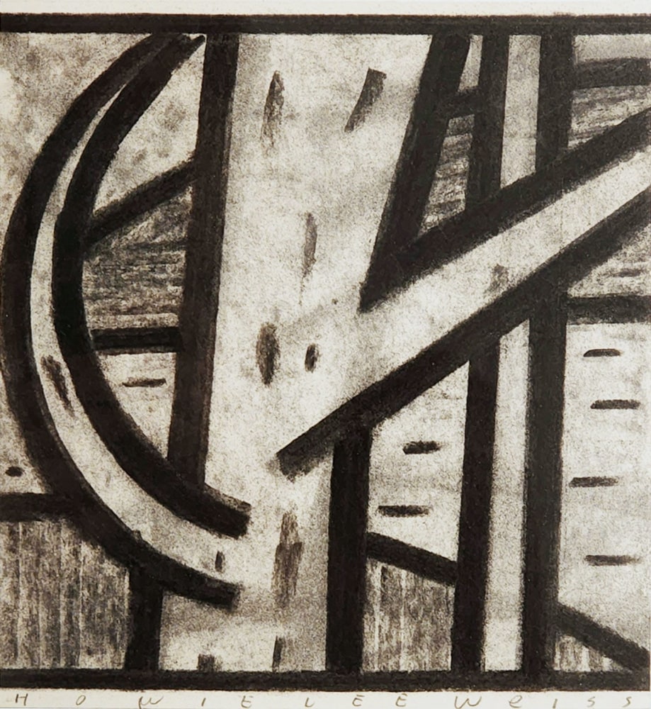 Howie Lee Weiss, Tree 17  7&quot; x 6.5&quot;  Vine Charcoal On Paper (Lenox 100)  $500