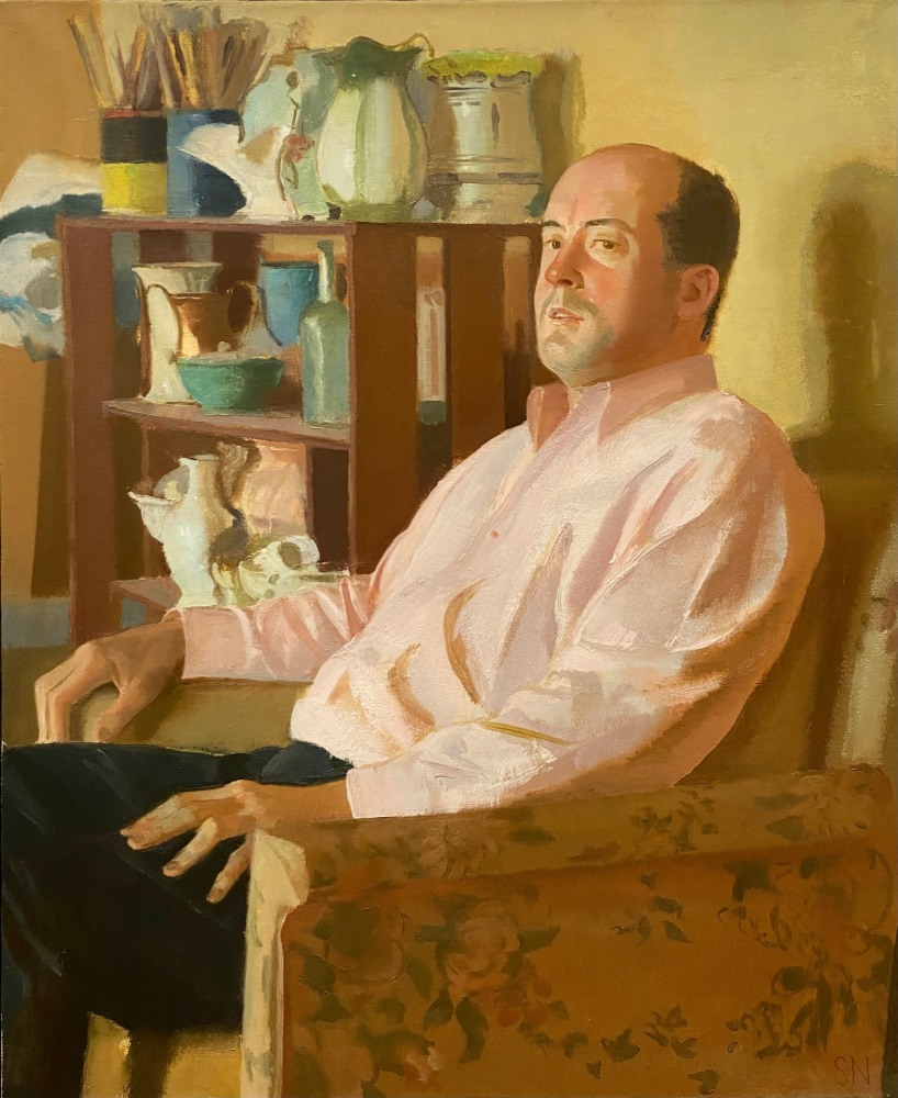 Portrait of Bill Scott  35&quot; x 29&quot;  Oil On Linen
