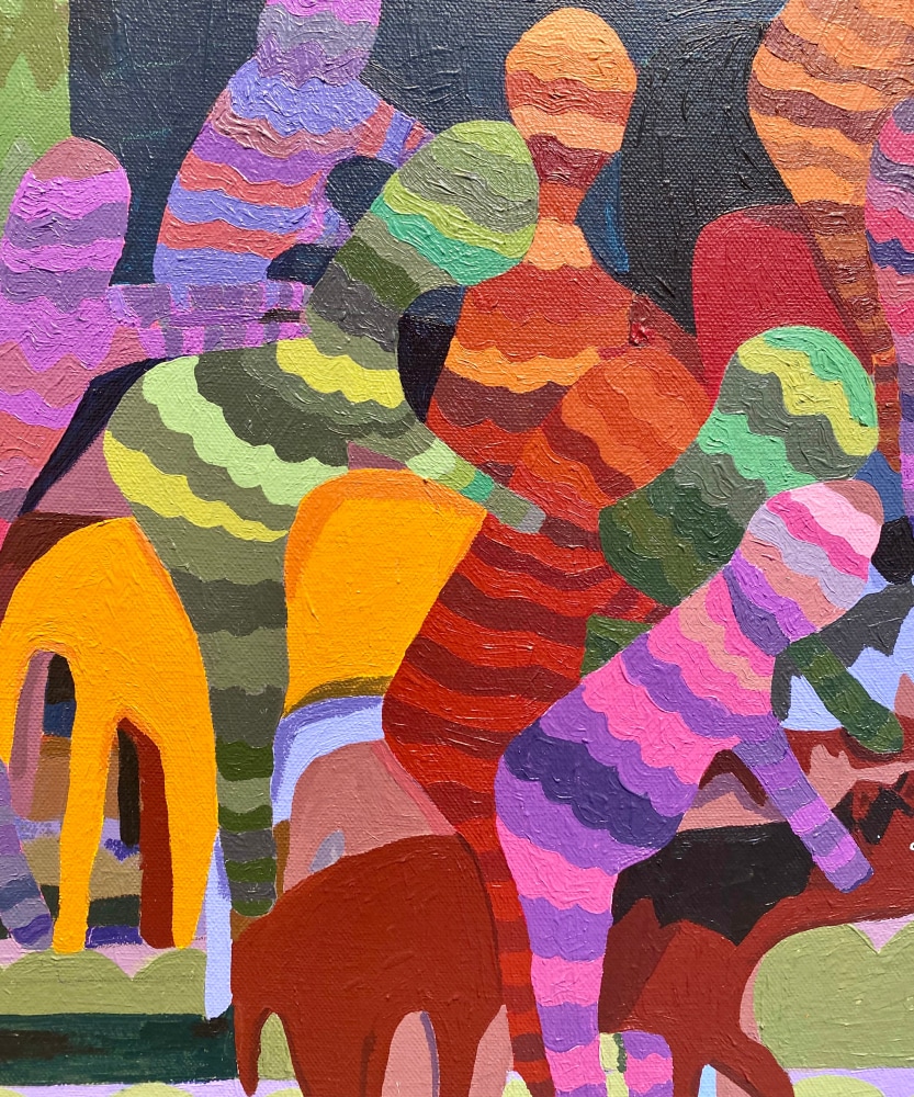 Nature With Two Names  36” x 36”  Acrylic On Canvas