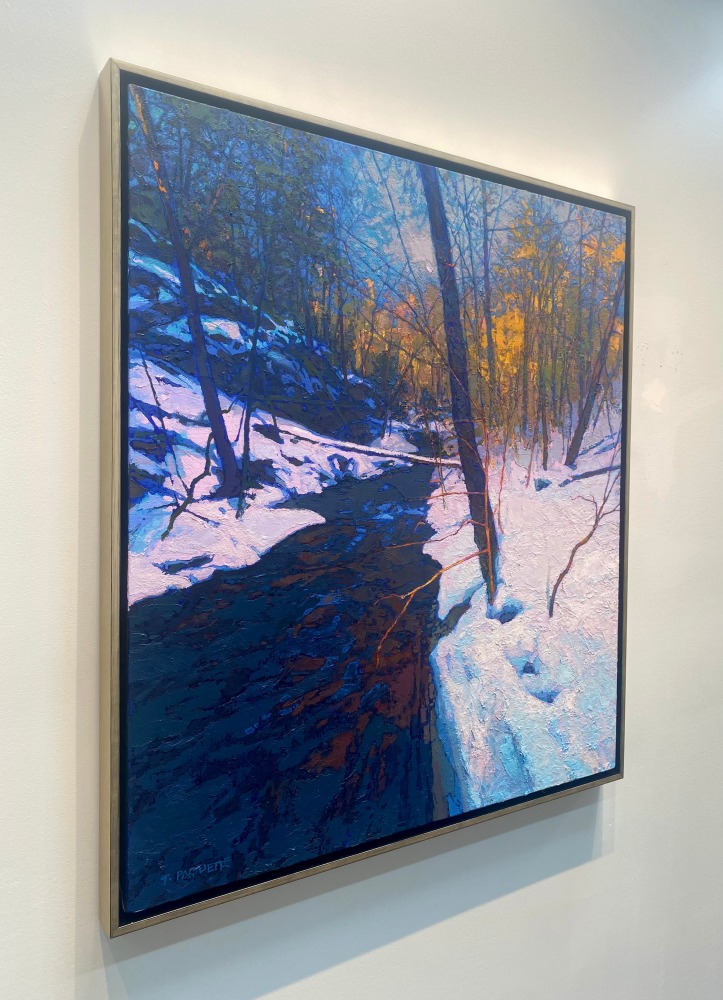 Ricketts Glen, Falls Stream  34&quot; x 30&quot;  Oil On Belgian Linen