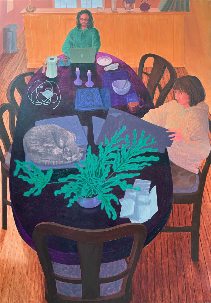 Long Morning  42” x 28”  Oil On Panel