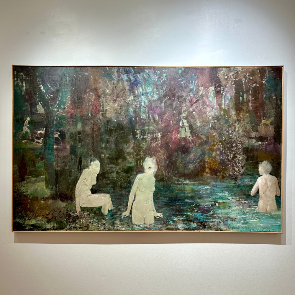 Diana And Bathers  39&quot; x 64&quot;  Oil On Canvas  Shop