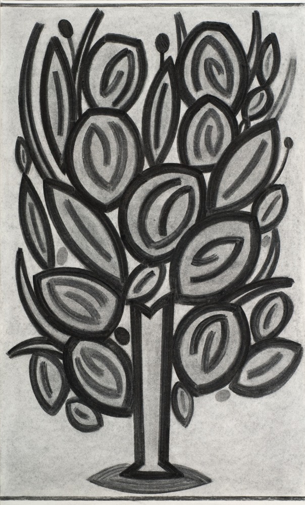 Bloom – Centerpiece Series 32” x 20” Vine Charcoal On Paper (Lenox 100)