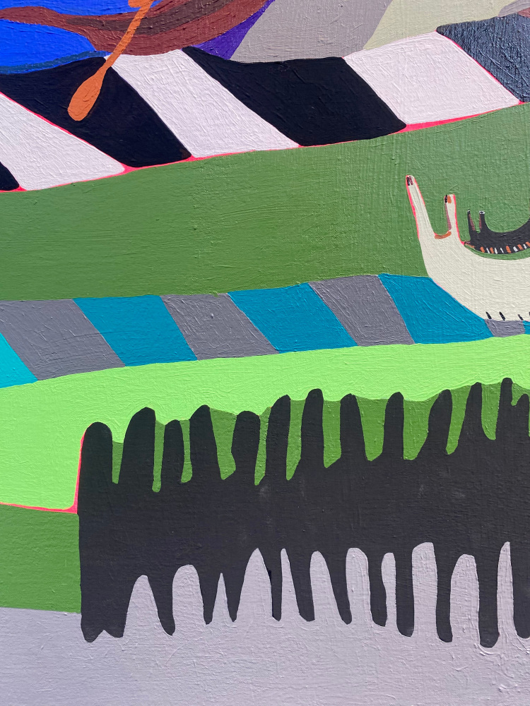The Black Goat  36” x 48”  Acrylic On Linen