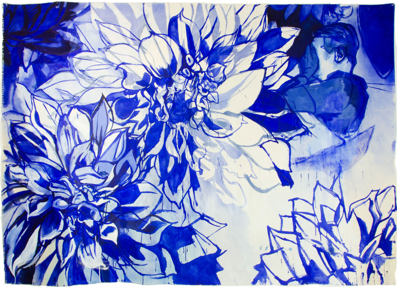 Colleen McCubbin Stepanic, Blue  60&quot; x 84&quot;  Acrylic On Canvas