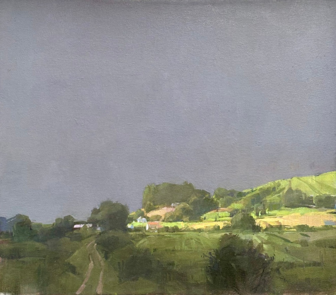Gray Sky  14&quot; x 16&quot;  Oil On Canvas
