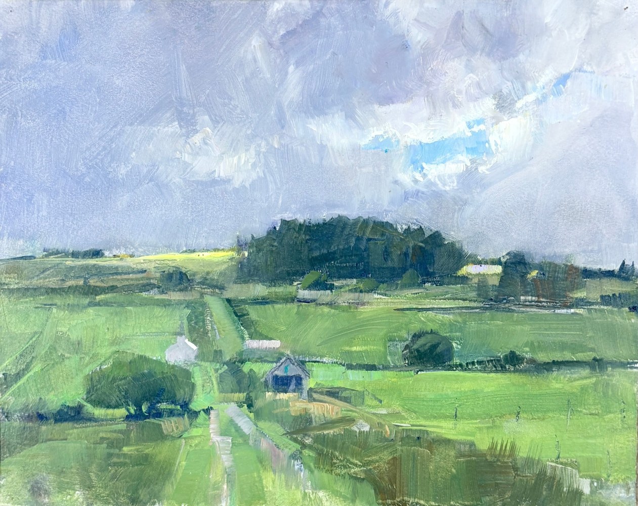 Entering Ballycastle  8&quot; x 10&quot;  Oil On Panel