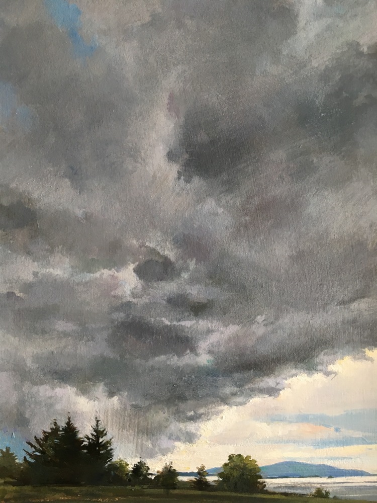 Storm Is Coming II  15&quot; x 11&quot;  Oil On Board