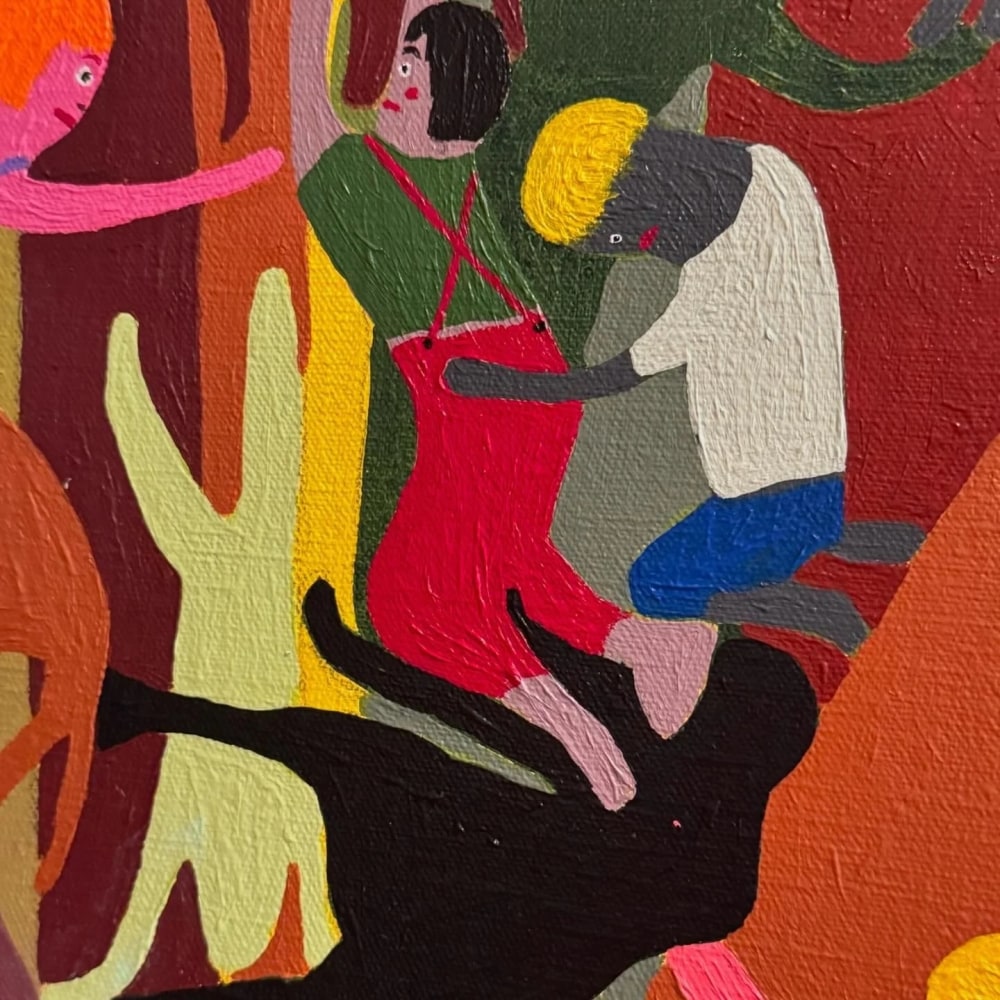 Holding On  32” x 50”  Acrylic On Linen