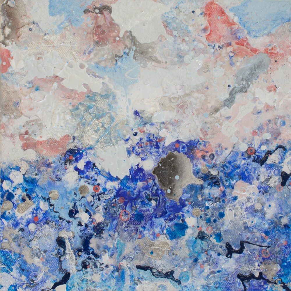 Jill Krutick, Dreamscape (Small #1), Acrylic on canvas, 12 x 12 inches