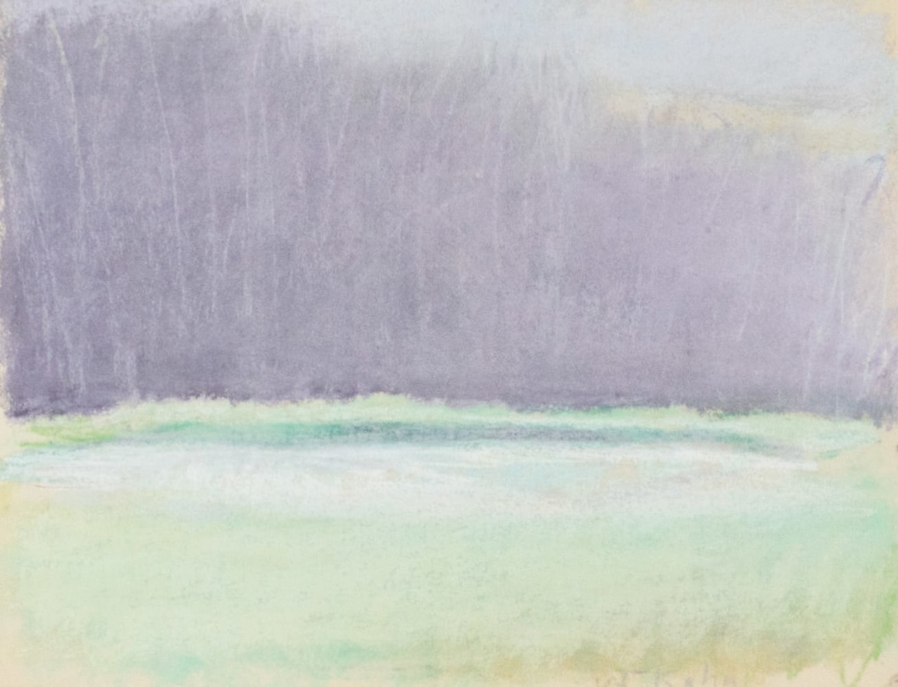 Wolf Kahn, Early Morning, 1987, Pastel on paper, 11 x 14 inches