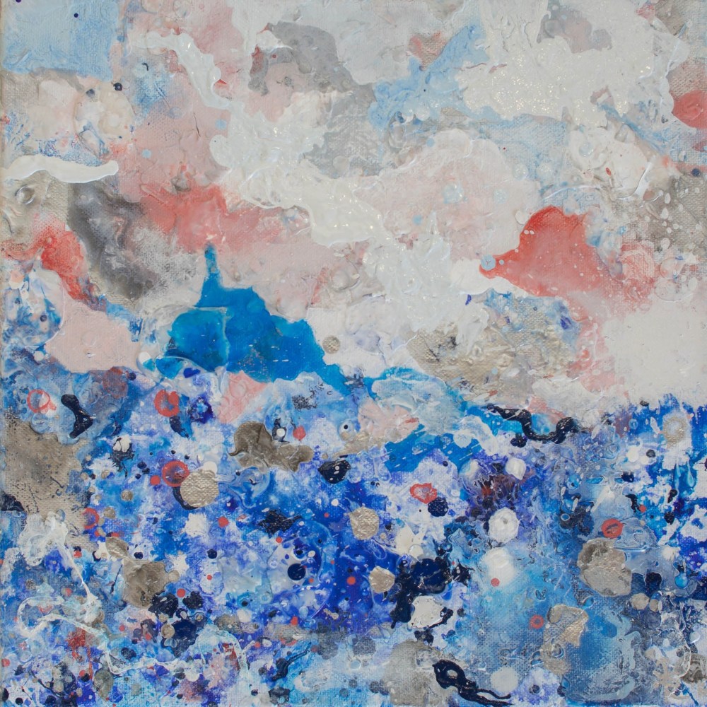 Jill Krutick, Dreamscape (Small #2), Acrylic on canvas, 12 x 12 inches