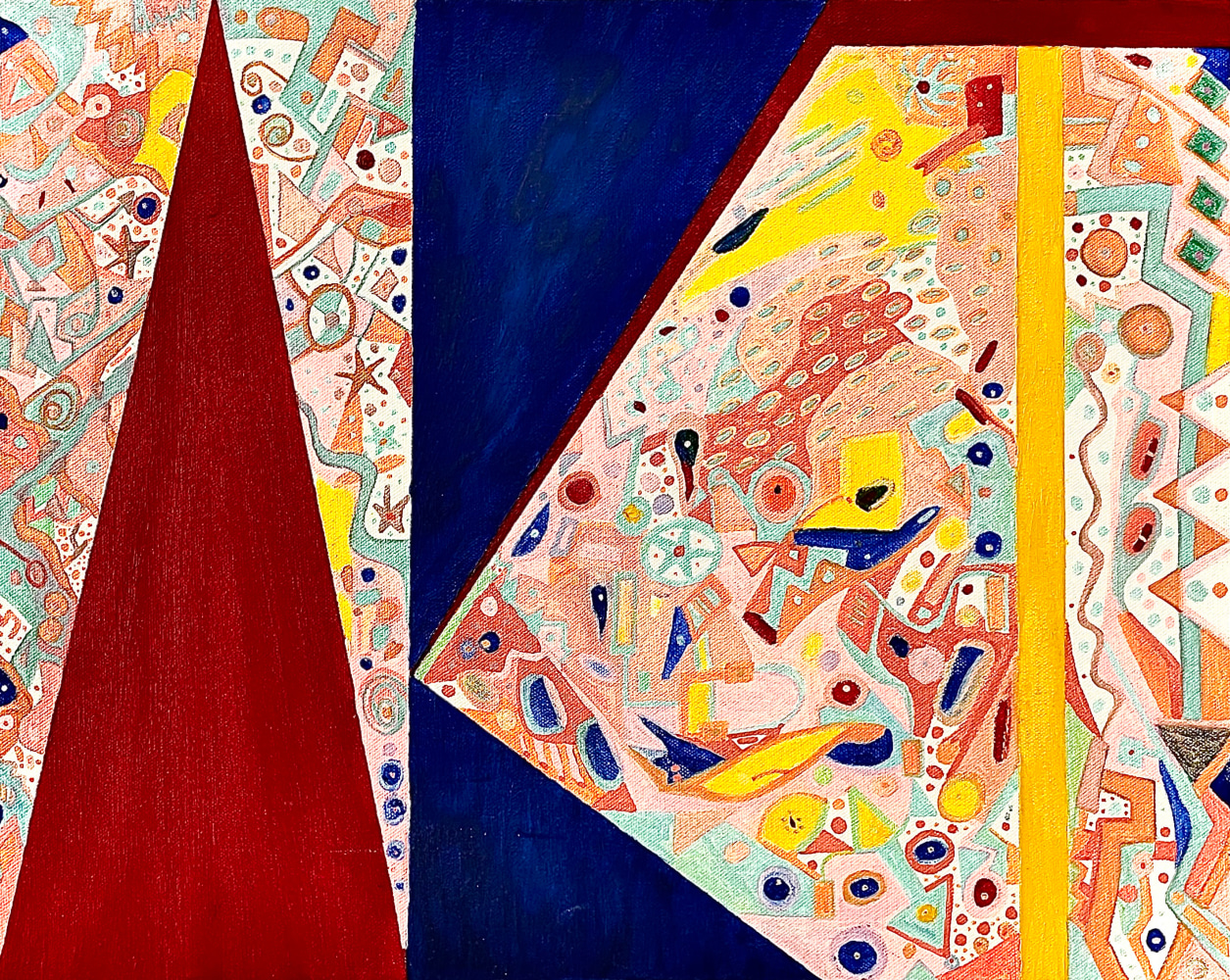 Ron Burkhardt, A-R-T, 2013, Acrylic on Canvas, 16h x 20w