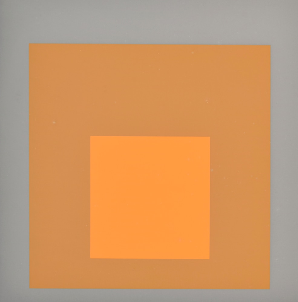 Josef Albers, FGa, 1968, Screenprint on Mohawk Superfine Bristol paper, 13.75 x 11 inches, ed. 66/100, Josef Albers homage to the Square for sale at Manolis Projects Art Gallery, Miami, Fl
